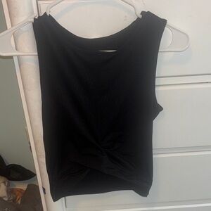 H&M Black Twist Front Tank Top